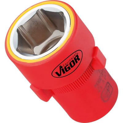 Vde Sechskant Steckschlüsseleinsatz ∙ V3330 ∙ 1/2 Zoll (12,5 mm) Vierkant hohl ∙ Außen Sechskant Profil ∙ sw 8 mm