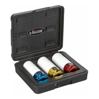 Kraft-Steckschlüsseleinsatz-Set 1/2' (12.5 mm) 3teilig V2522 - Vigor