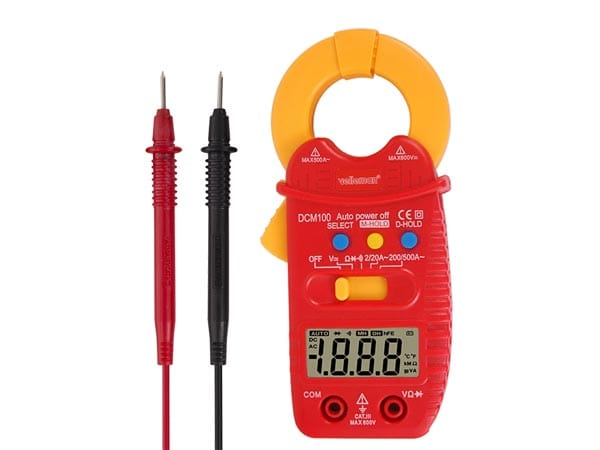 Velleman - digitale mini-stromzange - cat iii - 600 v - ac - mit data-hold-funktion