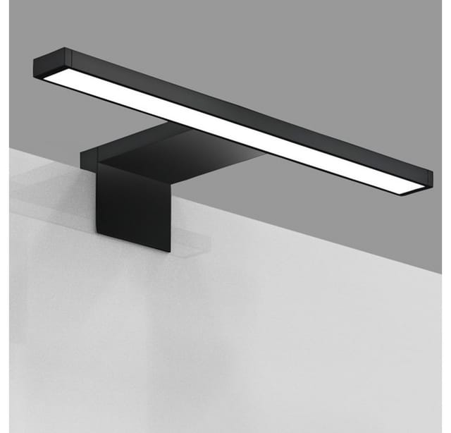 B.k.licht - Spiegelleuchte - 5W, 650lm, led, 2 in 1 Montage, 30cm, neutralweiß, schwarz
