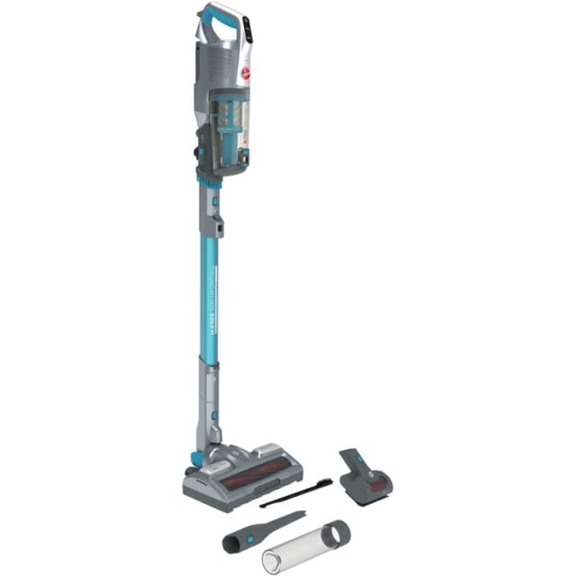 Hoover H-FREE 500 HYDRO HF522YSP Kabelloser Besenstaubsauger, beutellos, 4 in1: Besen, Handgerät, Stand- und Bodenreiniger, Haustierbürste, 45