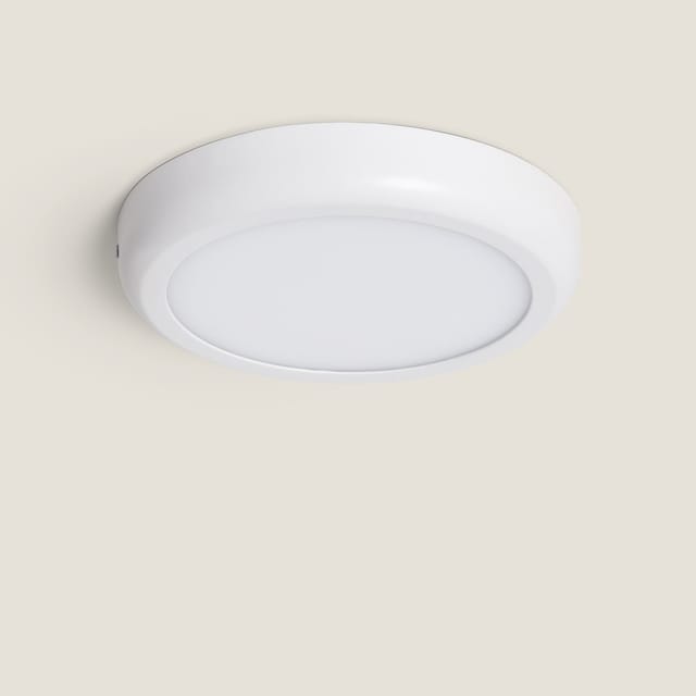 Efectoled - LED-Deckenleuchte 18W Rund Metall Ø225mm Design White 4000K Neutralweiß