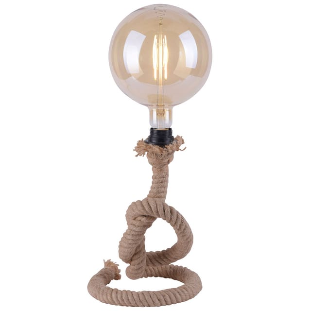 Etc-shop - Schreib Nacht Tisch Leuchte retro Seil Wohn Ess Zimmer Beistell Beleuchtung Vintage Design Lese Lampe