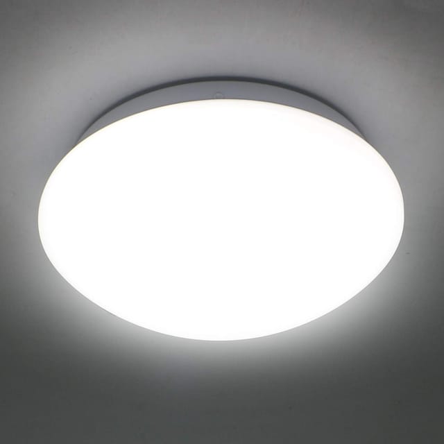 LED Deckenleuchte 12W φ220mm IP44 4500K Naturweiß 1080lm Beleuchtung WC, Bad, Flur