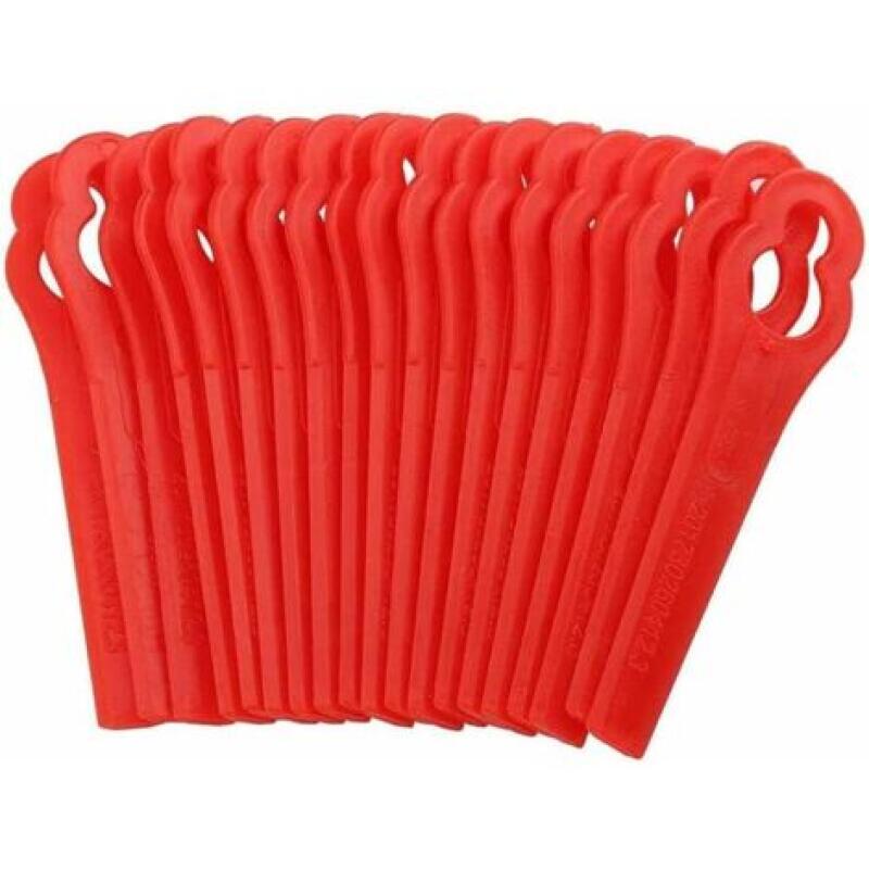 Fliti 100er-pack Ersatzklingen Aus Kunststoff – Für Trimmer Und Rasenmäher / Freischneider