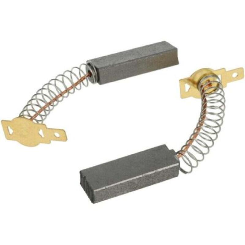 Fliti Kohle-graphit-bürsten Mit Feder – 2 Stück, Abmessungen 6,3 X 11 X 32 Mm – Für Staubsauger Und Schneidemaschinen – Schnellwechselsystem