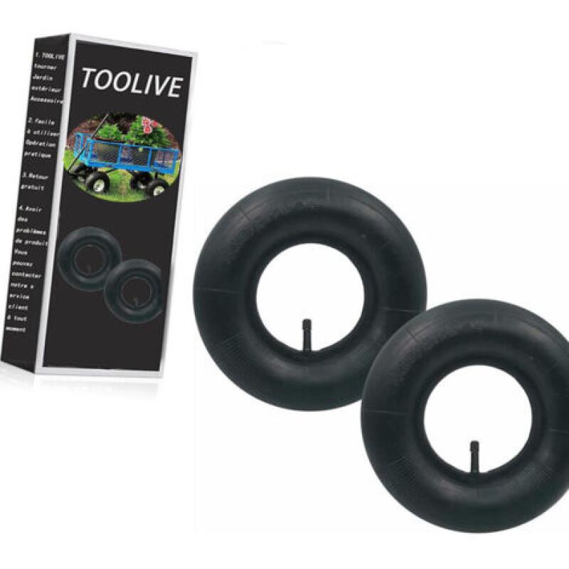 Fliti Satz Mit 2 Sackkarrenreifen 3.50-8 – 350 X 100 Mm – Schlauchlos (felgenlos) – 130 Kg Tragfähigkeit – Rutschfestes Profil