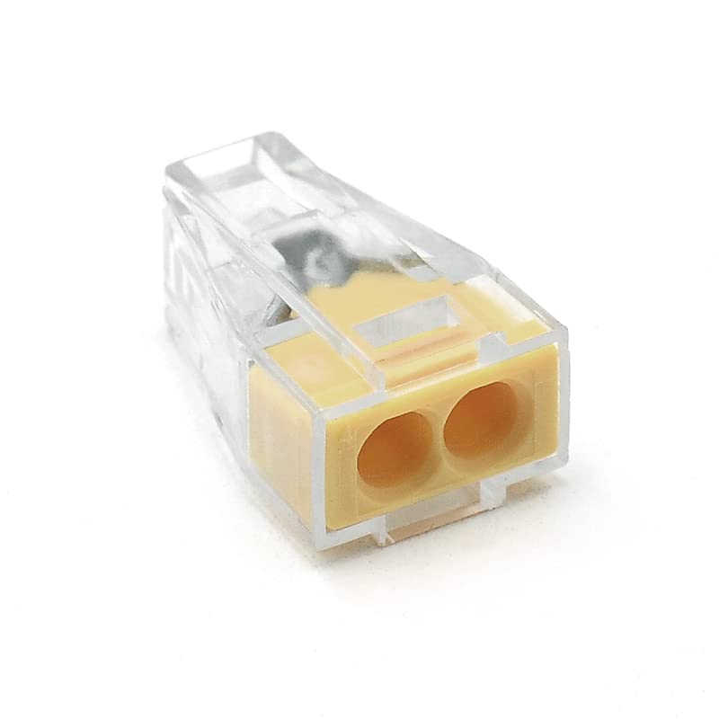 Fliti Packung Mit 20 2-port-elektrokabelverbindern, Kompakter Pct-102-verbinder Für 18-12 Awg Massivdraht
