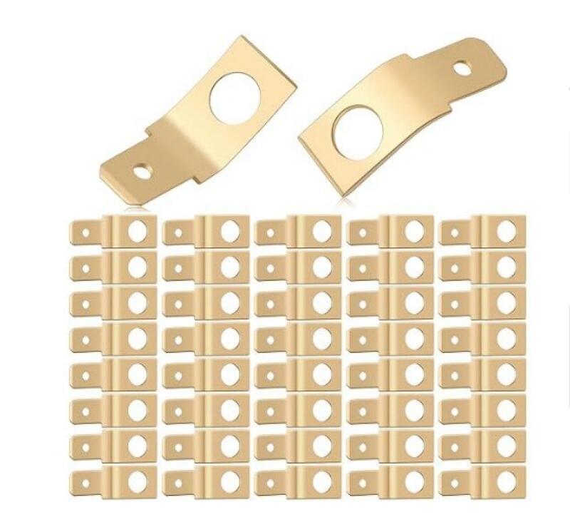 Fliti Packung Mit 100 Messing-steckern, 6,35 Mm (1/4"), Messing-drahtverbinder, Crimp-netzteile.