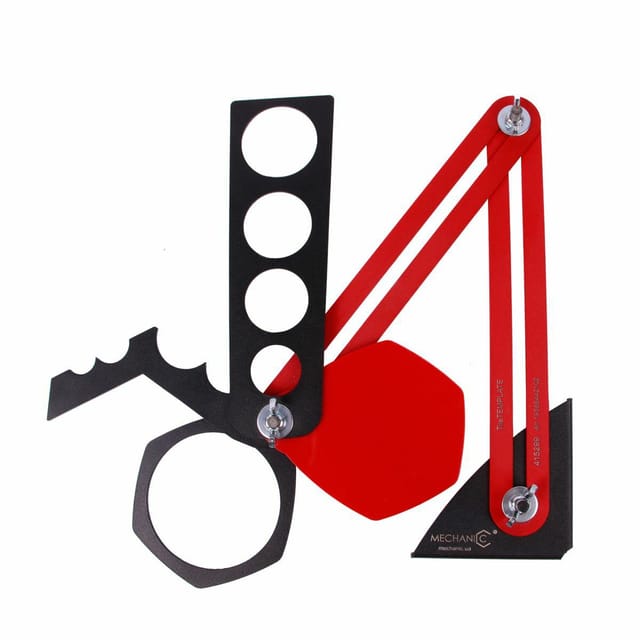 Mechanic - Template de Fliesenschablone zum Anzeichnen und Zeichnen von Löchern und Ausschnitten