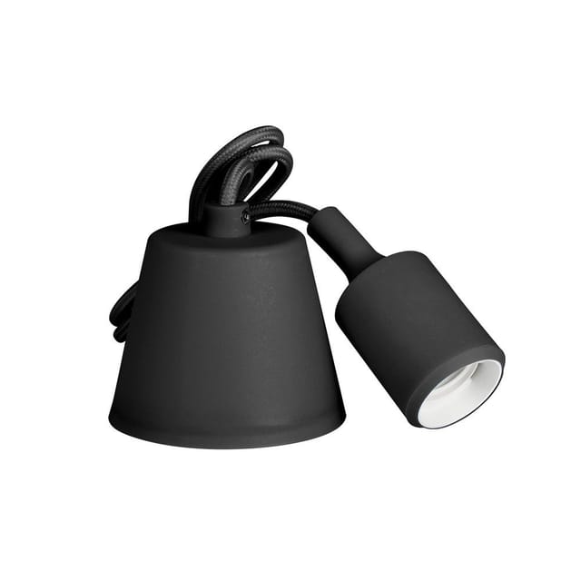 EDM - Silikon-Pendelleuchte E27 60 w Farbe Schwarz