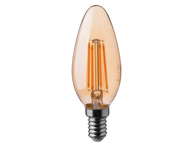 V-tac - LED-Filament-Lampe VT-1955-N, E14, eek: f, 4W, 350lm, 2200K