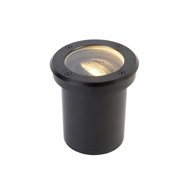 Qazqa - Smarter Outdoor Bodenstrahler schwarz verstellbar inkl. Wifi GU10 - Delux