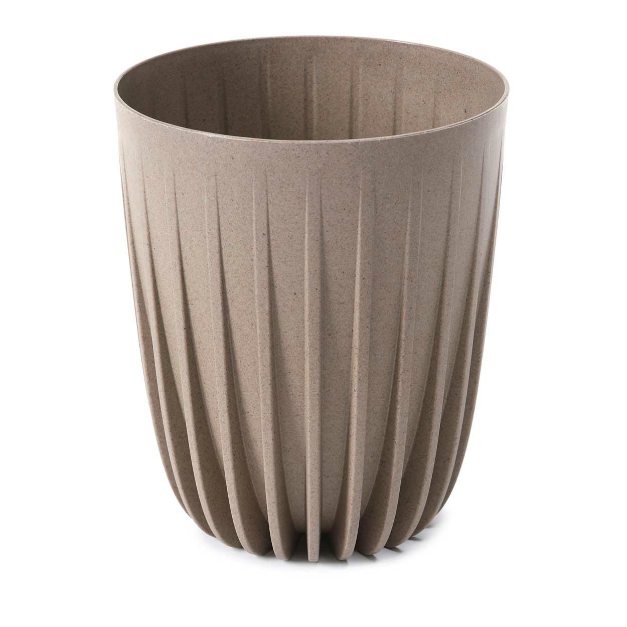 Blumentopf Stripped Eco Kaffee Latte 25xh30