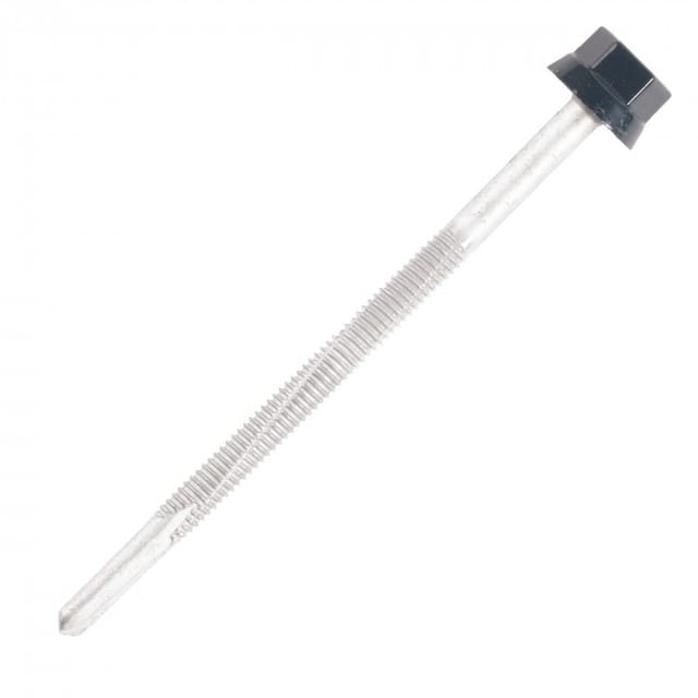 Scell-it - Trapezblechschraube Metallhalterung ipn - Ø6 x 120 mm - TH12 - Blaugrau RAL5008 - Packung mit 100 Stück - ZTP-60120-5008