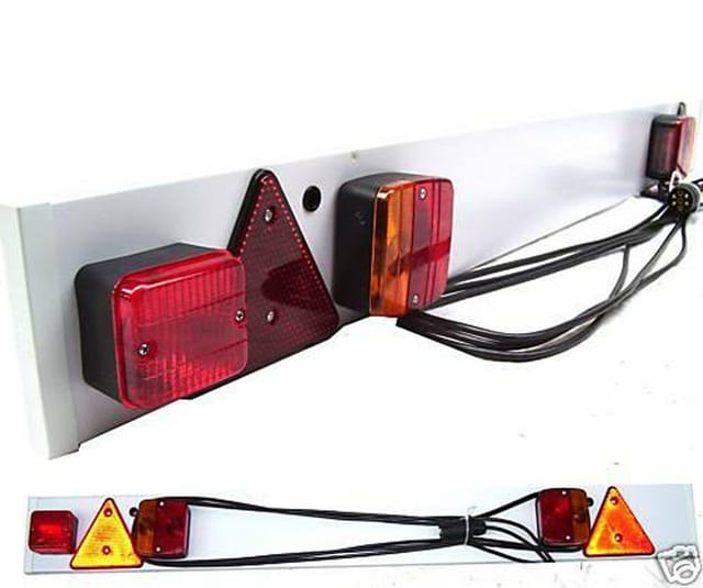 ANHÄNGERBELEUCHTUNG Beleuchtungsbalken 12 Volt 6 Meter Kabel Anhänger