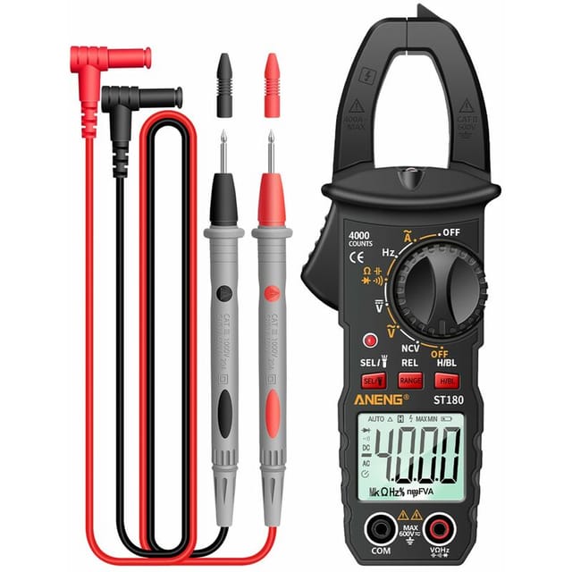 ANENG ST180 4000 Counts Digitales Zangenmessgerät Multimeter Zangenmessgerät Voltmeter Amperemeter AC DC Spannung Strommessgerät AC NCV Tester