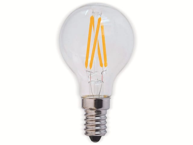 OPTONICA LED-Lampe 1479 Fil, E14, G45, EEK F, 4 W, 400 lm, 2700 K