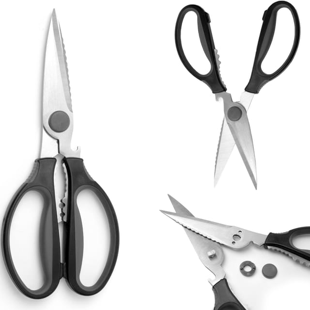 Klappbare Küchenschere mit Softgriff + Flaschenöffner - HENDI 856284