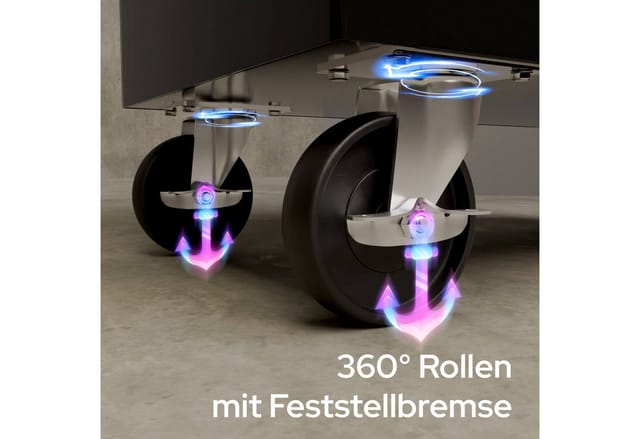 Arebos - Werkstattwagen Werkzeugwagen Rollwagen Werkzeugkiste Toolbox 5 Fächer