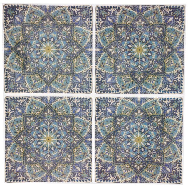 Atmosphera - Set von 2 Mosaikaufklebern 26x26 cm Caro créateur d'intérieur