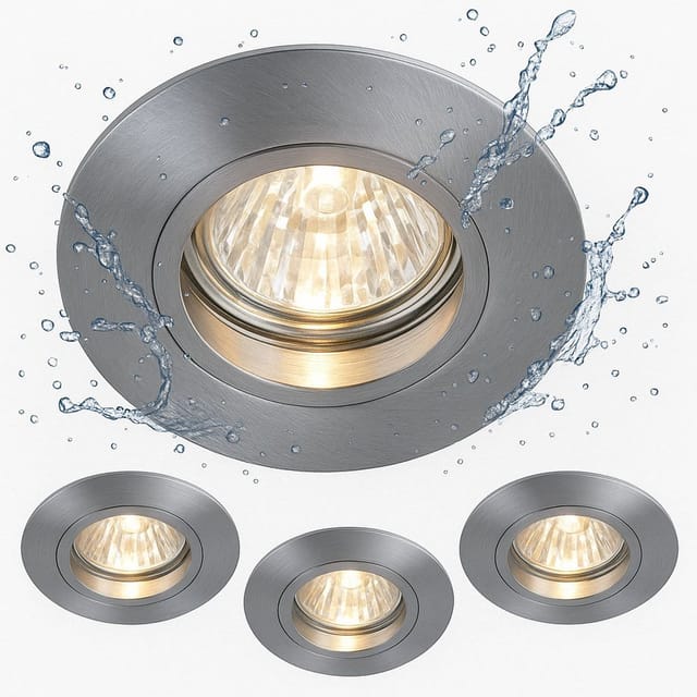 Paulmann - 3er Set Einbau Spot Strahler IP44 Alu Lampe 8cm rund 925.23