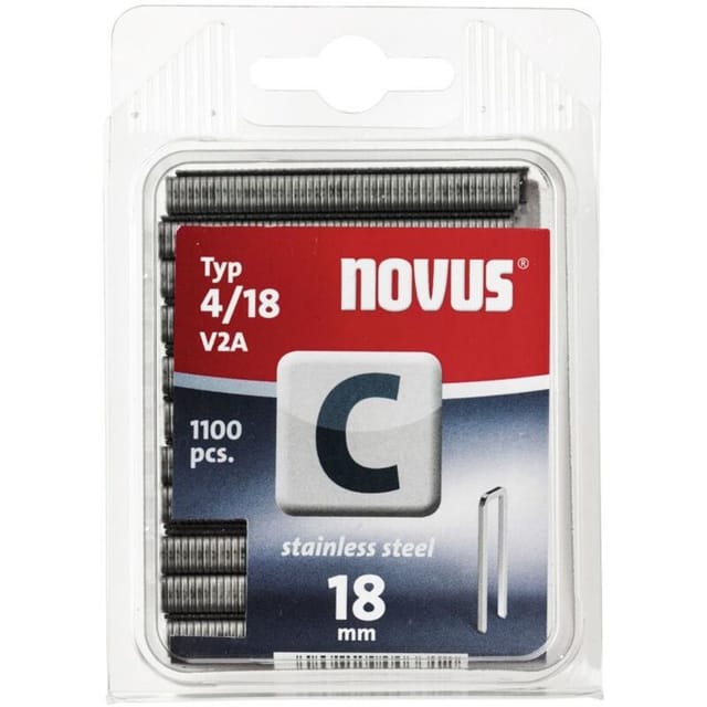 Steinel - Novus Tackerklammer Typ c 4/18 1100 Stück Tackerklammern & Nägel