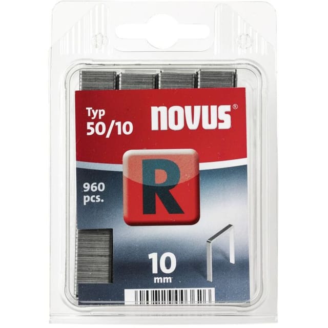NOVUS Flachdrahtklammer R50 10mm R, (960 Stk)