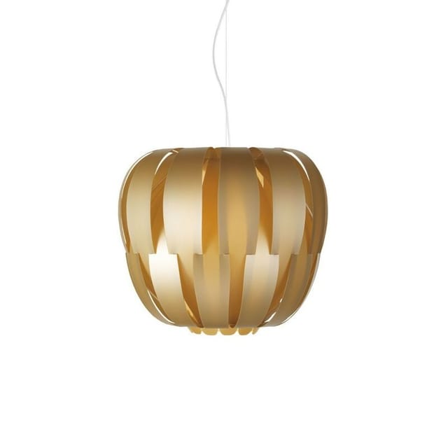 Linea Zero - Aufhängung 3 Lichter New Gold in verchromtem Metall Cm. 75 x 60 Std