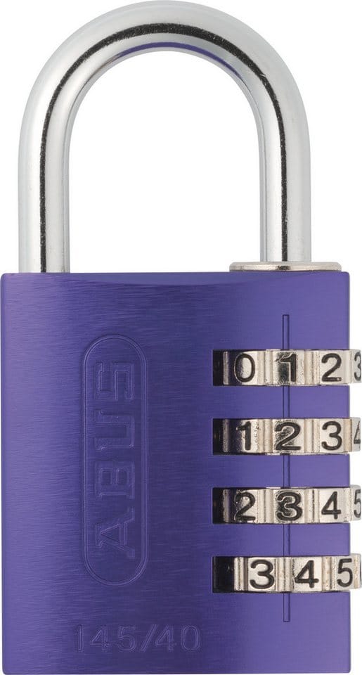 Abus - Zahlenschloss 145/40 lila Lock-Tag - 48811