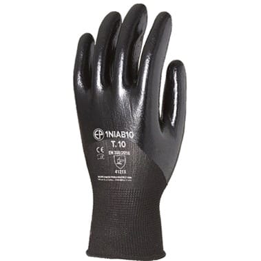 Schwarze Nitrilhandschuhe für präzise Arbeiten, das Paar t 09