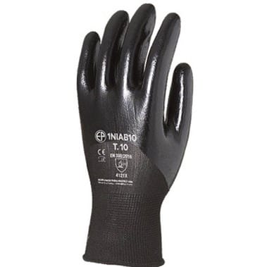 Schwarze Nitrilhandschuhe für präzise Arbeiten, das Paar t 10