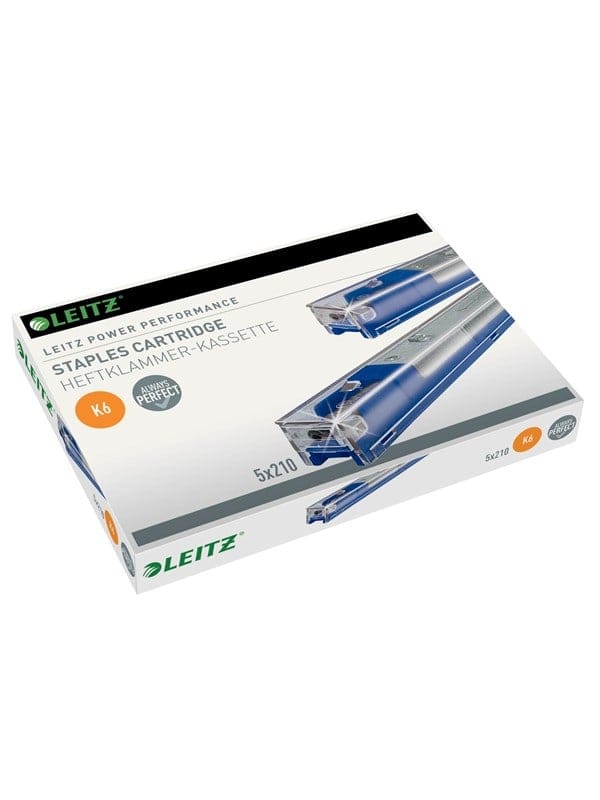 Heftklammerkassette K6 Blockheftgerät 5551 5550 26/6 25 Bl. (80 g/m²) blau 5 x 210 St./Pack.