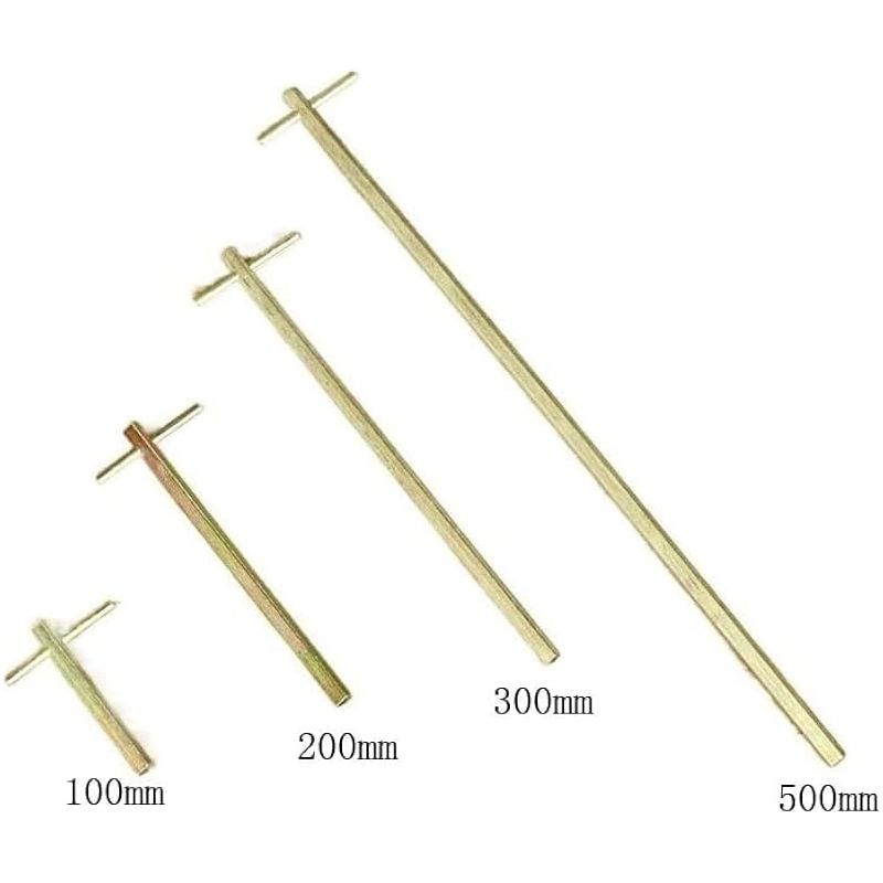 1 Stück/2 Stück Dreieckiger Aufzugsschlüssel, Spezieller Langer Aufzugstürschlüssel 100 Mm/200 Mm/300 Mm/500 Mm, Spezieller Dreieckiger Aufzugsschlüssel (farbe: 100 Mm, Größe: 2 Stück)