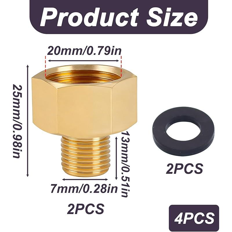 Set Mit 2 Gasanschlüssen, 1/2"-innengewinde Rechts Auf 1/4"-außengewinde Links (deutsch/französisch), Gasschlauchadapter G1/2"-innengewinde Auf G1/4"-außengewinde Für Wohnwagen, Camping, Grill, Mobile