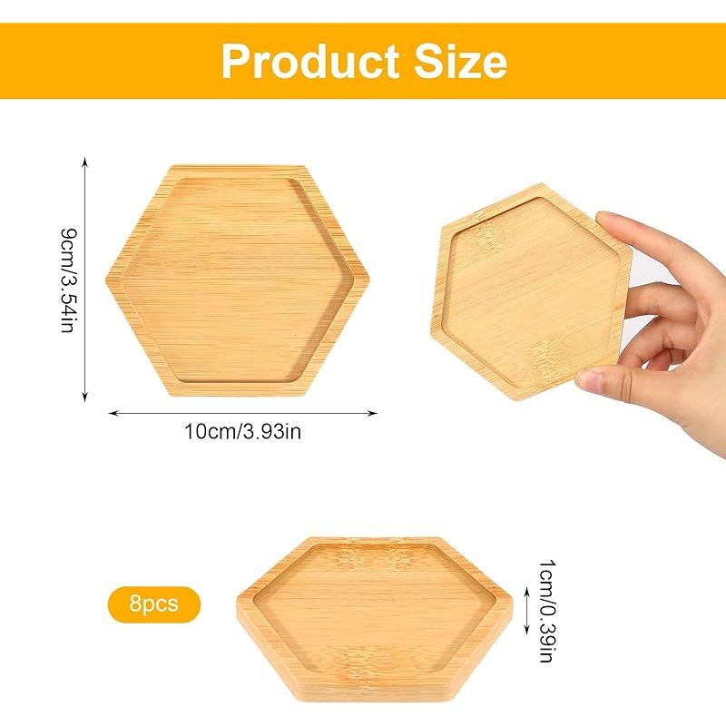 Set Mit 8 Bambus-untersetzern – Kleines Holztablett – Mosaik-untersetzer – Diy-set Mit 200 G Farbigen Dekosteinen – Leere Sockel Zum Basteln