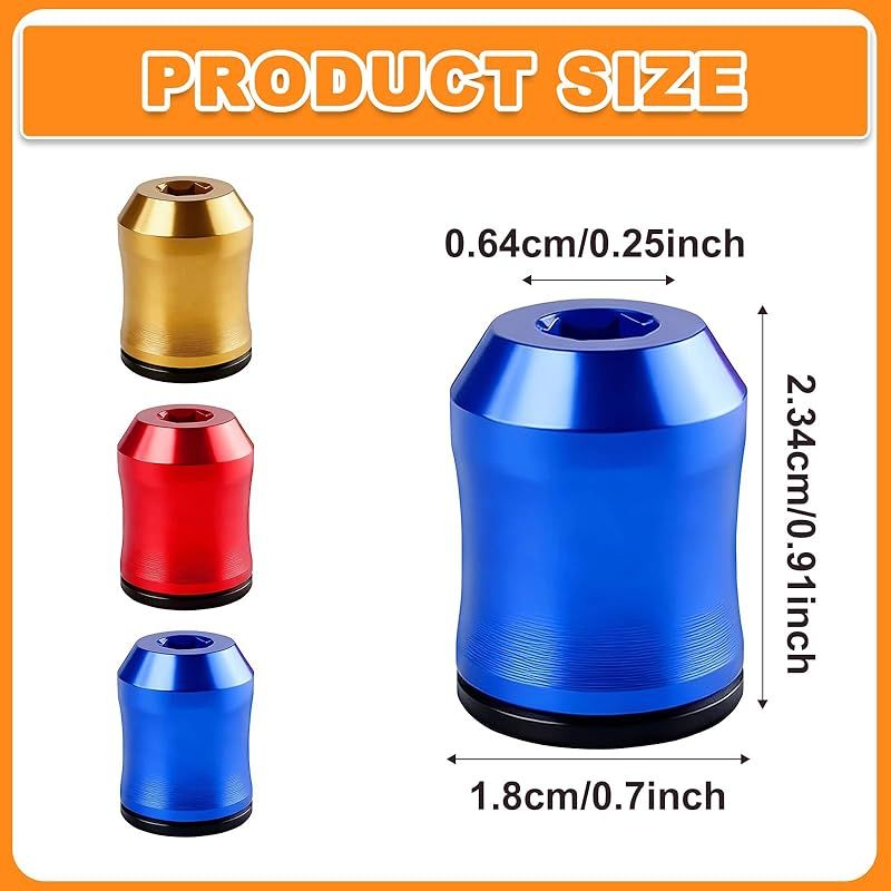 3-teiliger Magnetischer Schraubendreher-bithalter, Magnetischer Schraubendreher-bithalter Aus Legierung, Leistungsstarker Universeller Bithalter Mit Magnet, 3-farbiger Schraubenhalter (rot, Gelb, Blau