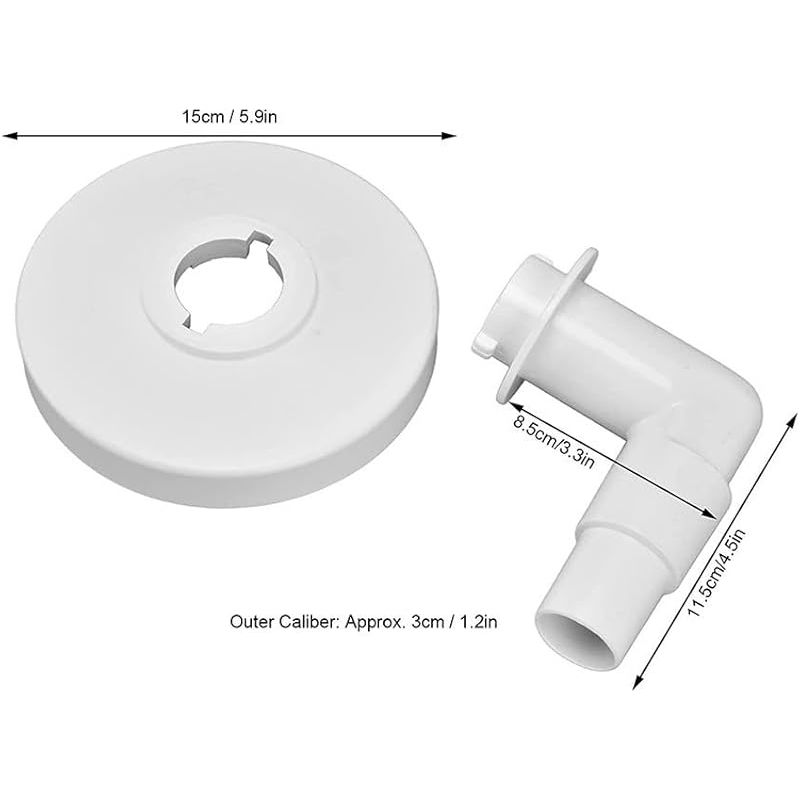 Absaugschlauch-adapterplatte Mit 3,8 Cm Und 3,8 Cm Winkelstück Für Hayward Sp1090, Sp1091 Und Sp1092