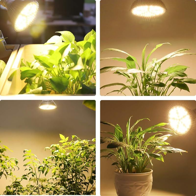 2er-pack 100w E27 Vollspektrum-pflanzenlampe Mit Sonnenähnlichem Lichtspektrum, 150 Leds, Für Den Innenbereich, Geeignet Für Blumen, Gemüse, Setzlinge Und Hydrokultur