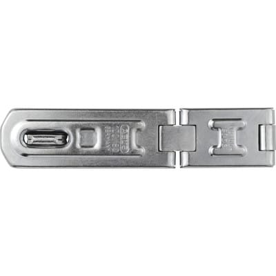 Abus - Panzerüberfalle 100/80 dg Länge 125 mm Breite 27 mm Stahl verzinkt mit Ösenplatte