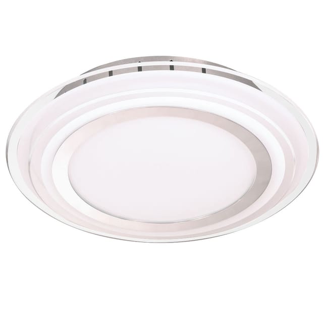 Design led Decken Lampe Chrom Glas Ess Zimmer Strahler Flur Leuchte rund Wofi 9276.01.01.0300