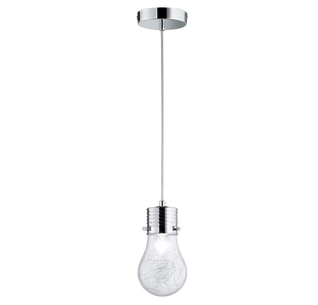 Pendelleuchte Glühbirne Vintage Lampe Wohnzimmer Hängeleuchte Deko Glühbirne E14, Drahtgeflecht, h 150 cm Wofi 600301010150