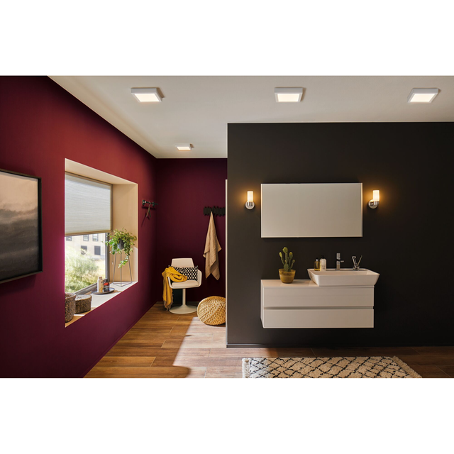 Lunar 706.46 LED-Panel 17 w Warmweiß Weiß (matt) - Paulmann