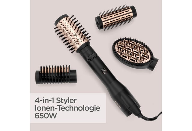 Babyliss - Rotating Hot Air Brush (AS970E) Big Hair Lustre black gold