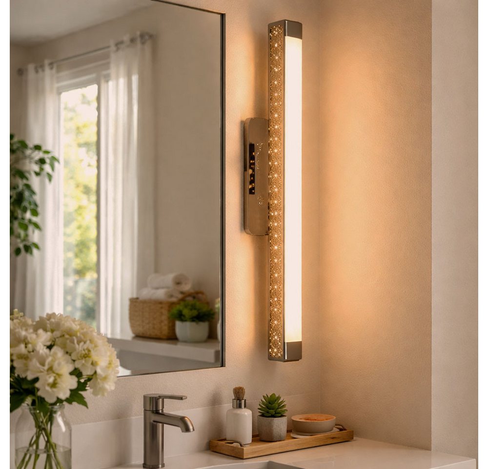 Wandleuchte Wandlampe modern led Wandlampe mit Touchdimmer silber, Metall, 1x led 8,6W 600Lm 3000K, LxBxH 42x4x9 cm Wofi 4402.01.01.7000 Bild 5