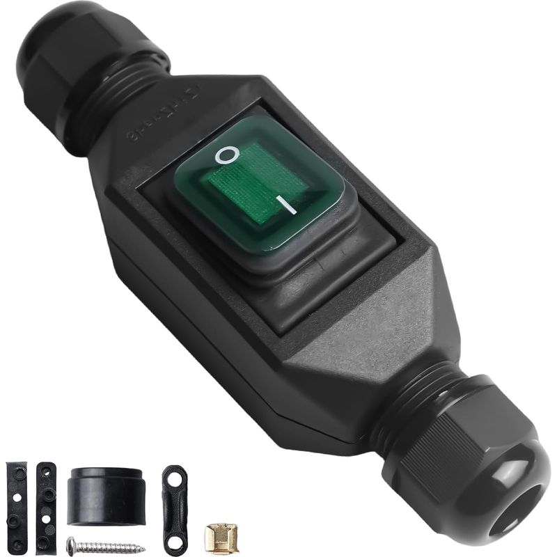 Ac220v 30a Zwischenschalter, Ip66 Wasserdichter Maschinenschalter, Wippschalter, Kabelschalter, Druckknopf-maschinenschalter, Maschinenschalter, Eingang Und