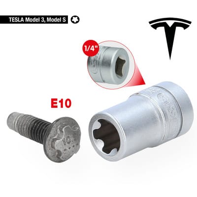 1/4' Spezial-Profil-Stecknuss für Tesla, EPR10