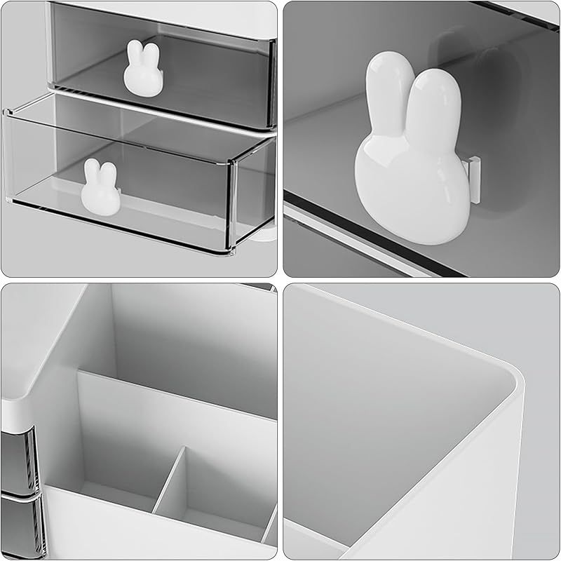 Kosmetik-organizer Mit 2 Schubladen, Geeignet Für Badezimmerschrank, Schlafzimmer, Wasser- Und Staubdicht