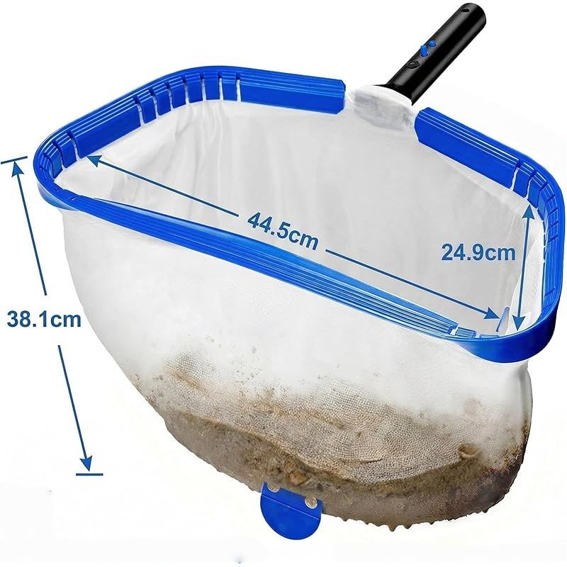Großer Pool-skimmerkescher (44 Cm) – Feinmaschig, Ideal Für Teichalgen. Professioneller Skimmerkescher Mit Aluminiumrahmen, Kompatibel Mit Skimmern (griff Nicht Im Lieferumfang Enthalten).