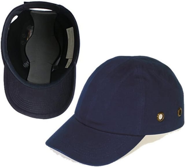 Chendyy - Atmungsaktive Schutzkappe, Leichtbau-helm, Kopfschutz, Werkstatt, Arbeitsschutz, Sicherheitsausrüstung, Anti-fall Für Sport, Baseballkappe, Abs-schale, 4 Löcher, Blau